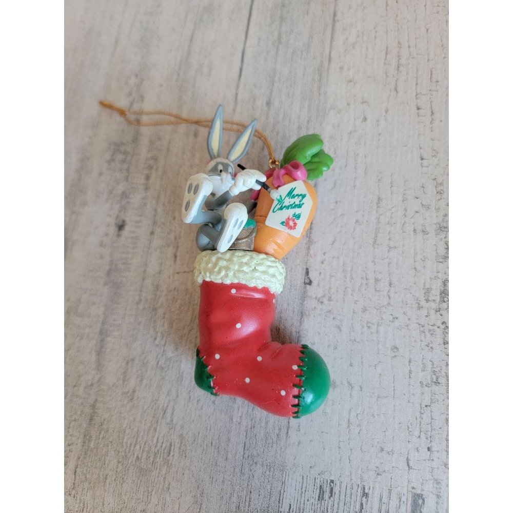 Vintage 1998 Looneyβ Tunes Bugs Bunny stocking ornament Xmas